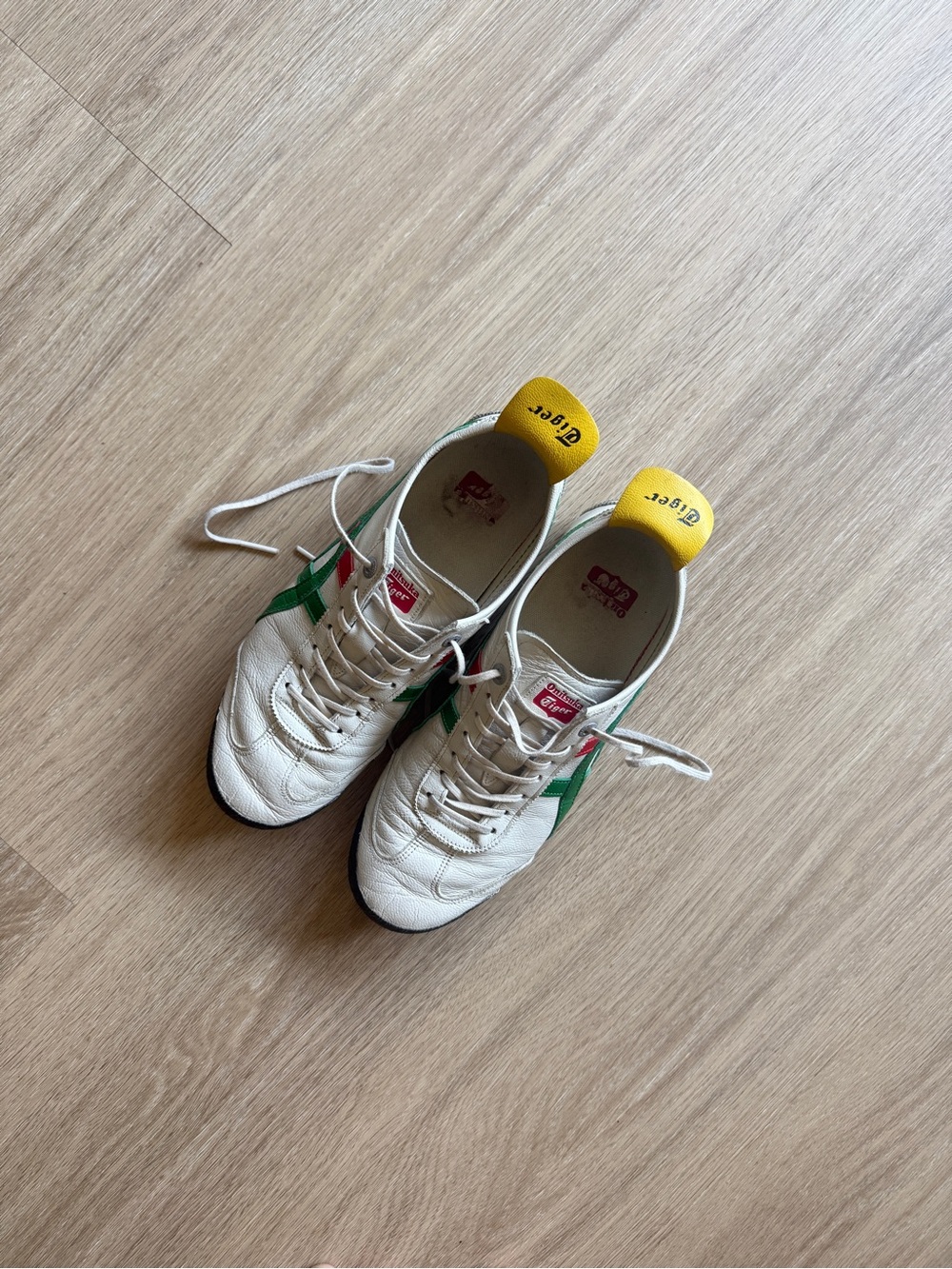 Onitsuka Tiger Mexico 66 White Green Yellow Sneakers